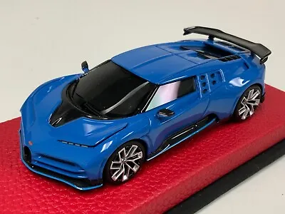 1/43 Looksmart Bugatti Centodieci In French Racing Blue Leather Base  LS513B • $199.95