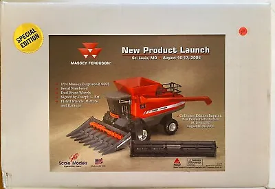 Scale Models Massey Ferguson 9895 Combine  W 2 Heads 2006 1/24 • $175