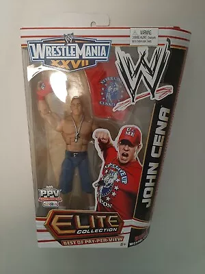 Mattel WWE Elite Collection Best Of Pay-Per-View John Cena Build Michael Cole! • $99.99