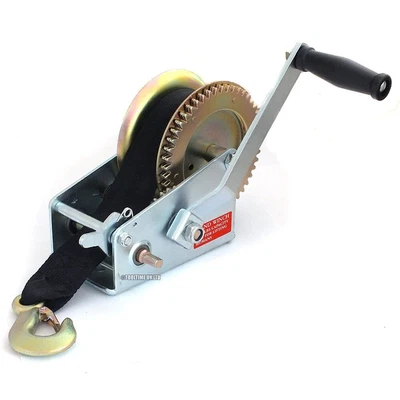 £28.99 • Buy 2000lb Manual Boat Marine Trailer Hand Powered Winch With 8m Webbing Strap +Hook