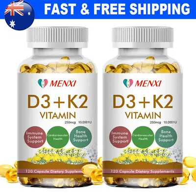 Vitamin K2 (MK7) With D3 Capsules With 10000 IU Supplement For Immune Health • $37.97