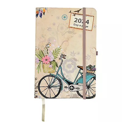 024 Day A Page A5 Personal Organizer Diary Soft Padded Cover With Full Page • £10.99