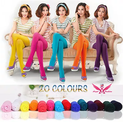 £4.29 • Buy Opaque Tights-20 Colours In 100 Denier-Ladies Opaque