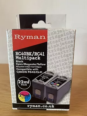 Ryman RC40BK/ RC41 Multipack Printer Cartridges Black & Cyan/magenta/yellow • £2.99