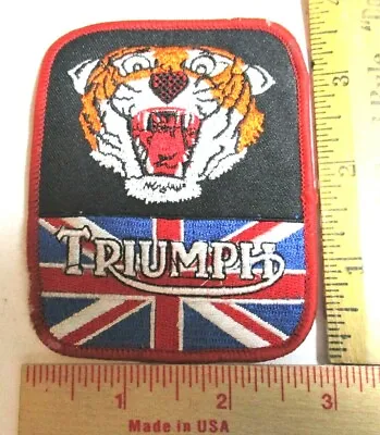 Triumph Patch Vintage Collectible Old British Motorcycle Biker Memorabilia As Is • $14.95