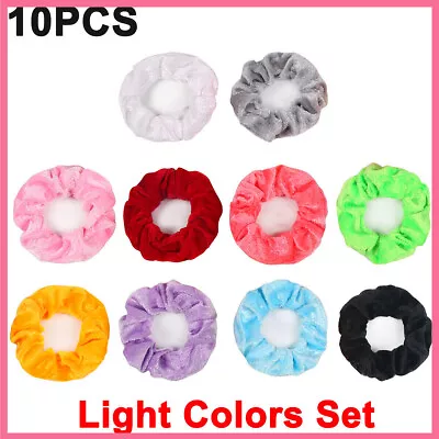 Multi Pack Hair Scrunchies Velvet Scrunchy Bobbles Elastic Hair Bands Holder UK • £4.19