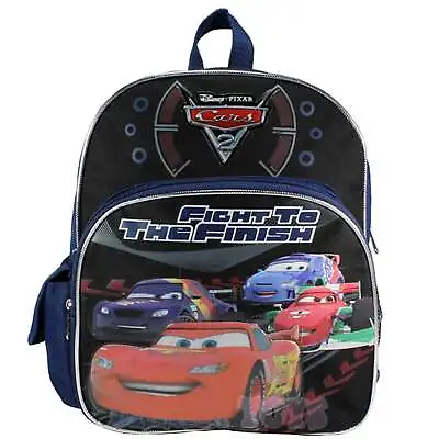 12  Disney Pixar Cars Fight To The Finish Backpack - McQueen Book Bag Medium • $16.14