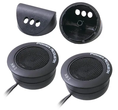 Power Acoustik Nb-2 1  200w Flush-mount Car Dome Tweeters Built In Crossover • $18.99