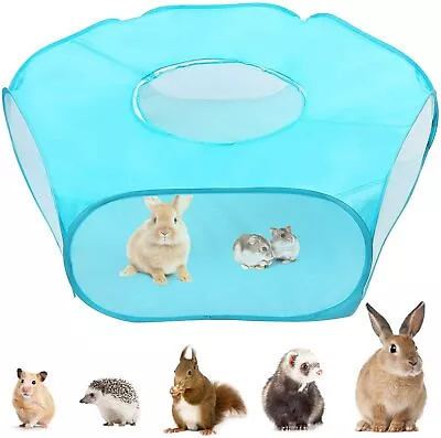 Small Animal Playpen Pet Cage Tent With Cover For Guinea Pig Rabbits Hamster • $12.99