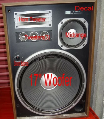 $33 • Buy SANSUI SP-X8700 4-WAY Speaker PARTS * You Choose *