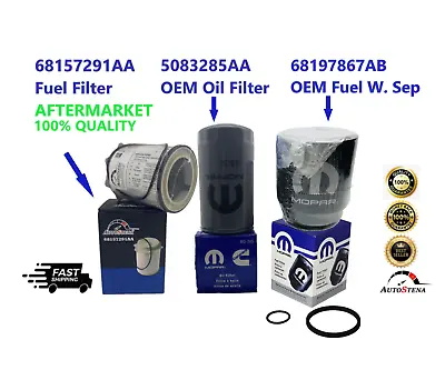 2013 - 2018 Dodge Ram 2500 3500 Cummins Diesel 6.7 Fuel And Oil Filter Set Mopar • $115