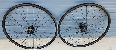 Black 26  Disc Bike Wheels Ryde Andra 6 Bolt Disc Quick Release Black ARC MT-001 • $179.99