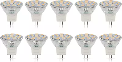 LED MR11 Flood Light Bulbs (10 Pack) 12V 3W 20W Halogen Replacement 2-Pin 240Lm  • $25.18