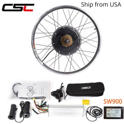 $259 • Buy Electric Bike Motor Conversion Kit E-Bike 26 29 Inch Hub Wheel Ship From USA