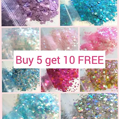 £1.59 • Buy CHUNKY Festival Glitter 5g Bag, Face Eye Body Hair Tattoo Cosmetic Glitter Party