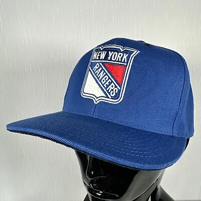 Mitchell & Ness New York Rangers Cap Hat Vintage Hockey Adjustable Blue SnapBack • £19.99