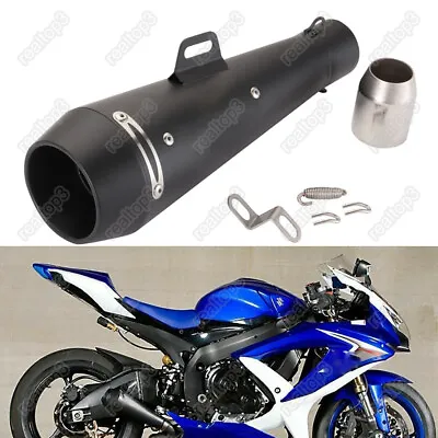 Motorcycle Exhaust Muffler Pipe M4 For R1 R6 GSXR600 750 ZX6R CBR500R FZ09 • $45.72