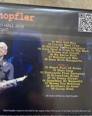 Mark Knopfler CD Rare 2 Disc Set Concert Live Gig  NEW & Sealed Collectible • $37.88