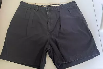 $20 • Buy POLO RALPH LAUREN Mens Andrew Pleated Chino Shorts Blue Sz 38