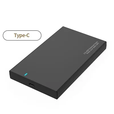 $19.99 • Buy USB C Type C To 2.5 Inch SATA Adapter HDD SSD Drive External Enclosure Case