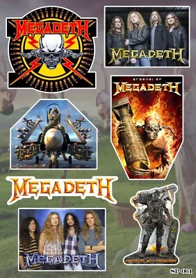 Megadeth Sticker Pack | Radiation Skull American Thrash Heavy Metal Band Logo • $6.99