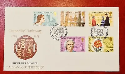 £3.49 • Buy Guernsey 1984 Dame Sibyl Hathaway FDC GUERNSEY POSTMARK