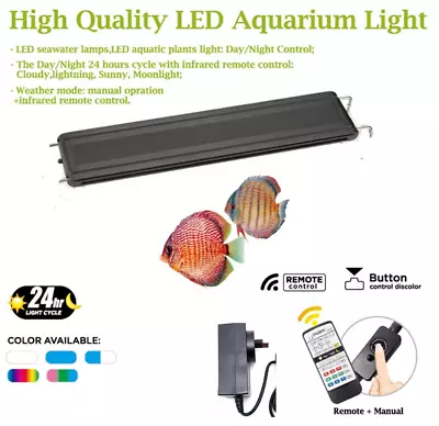 95 -120 CM Fish Tank Light Aquarium LED Lighting 3ft/4ft Marine Aqua Sunset Mode • $75