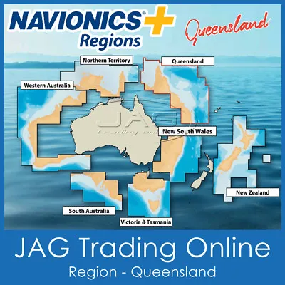 NAVIONICS+ REGIONS QUEENSLAND / QLD AUSTRALIA - GPS MAP CHART SD/MicroSD CARD • $230.95