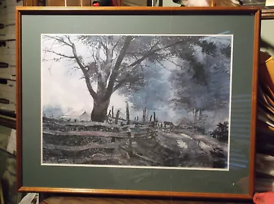 Michael Sloan  Heading Home  L/e Watercolor Print Professionally Framed Nice!  • $99