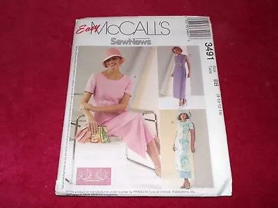 🌼 McCALL'S #3491 - LADIES ( 3 STYLE ) ANKLE LENGTH CHURCH DRESS PATTERN 8-14 FF • $11.39