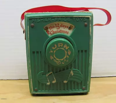 1973 Fisher Price Toy Music Box Pocket Radio ~ Plays  12 Days Of Christmas  (744 • $20.99