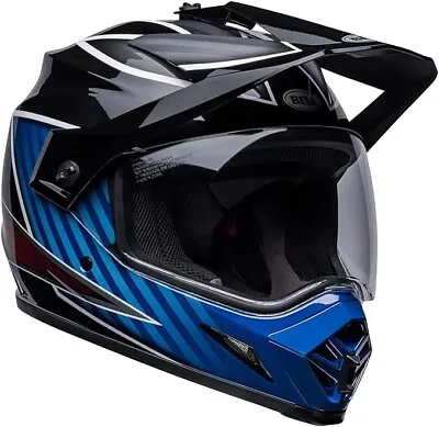 Bell MX-9 Adventure MIPS Dual-Sport DOT Motorcycle Helmet - Dalton Blue/Black • $239.95