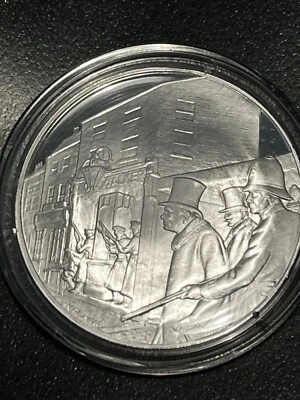 £17 • Buy .925 26g Sterling Silver . Churchill Centenary  - Sidney St. Siege. Pinches 1974