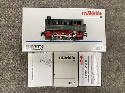 + Marklin HO Scale 3087 KLVM 0-6-0 Steam Switcher Locomotive 3 Rail W/ Box *ST • $75