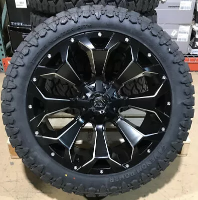 22x10 Fuel D546 Assault Wheels 30545R22 33 AT Tires 6x5.5 GMC Sierra 1500 Denali • $3039.05