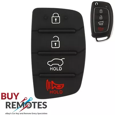 Hyundai Car Key Rubber Button Pad For Elantra Santa Fe Tucson I20 Ix35 Ix40 • $7.95