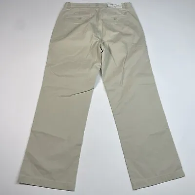 Calvin Klein Pants Men 32x30 Beige The Mercer Twill Chino Measures 32x29.5 NEW • $25.32