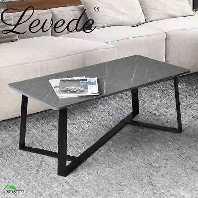 RETURNs Levede Coffee Table Storage Dining Table Industrial Steel Legs Grey 100C • $68