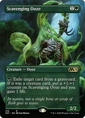 MTG Foil Rare Scavenging Ooze X 1 NM - Core Set 2021 Borderless • $2.20