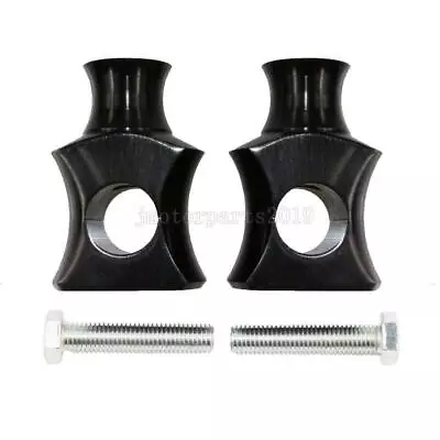 2PCS Black 1  Handlebar Risers Mount Clamps For Suzuki Marauder VZ 1600 800 • $38.98