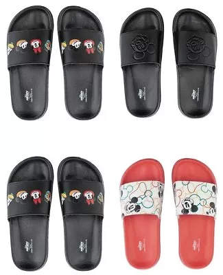 Adults' Disney Sliders Mickey Mouse And Friends Shoes Flip Flops Slippers • £12.50