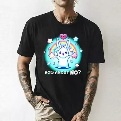 Rabbit How About No T-Shirt Size S-5XL • $22.99