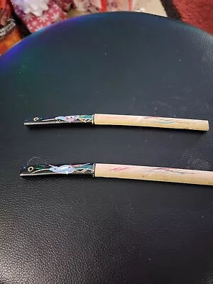 £50.32 • Buy Antique Japanese Mini Samurai Letter Openers 2 Of Them