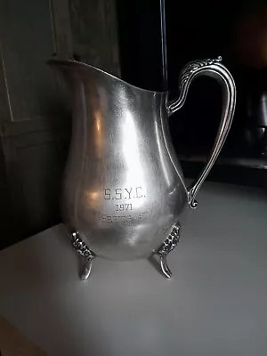 Vintage Silver Plate Trophy Pitcher SSYC 1971 SERIES 1ST Ver Good Preown Cond • $24.50