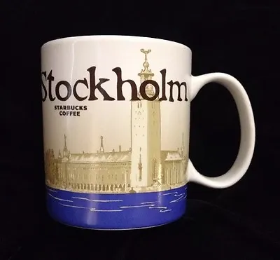$199.99 • Buy Starbucks Stockholm Icon Mug City Hall Nobel Sweden Kungsholmen Eldkvarn US Ship