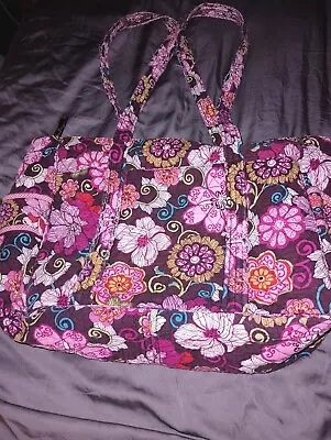 Vera Bradley Mandy Tote Shoulder Bag Purse Mod Floral Pocket Retired Pink • $8.54