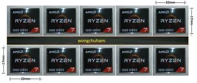 AMD Ryzen 3 Ryzen 5 Ryzen 7 Ryzen 9 Sticker / Nvidia / Radeon Sticker  X 10 Pcs • $8.88