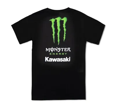 Monster Energy Kawasaki Short Sleeve Tee T-Shirt In Black All Sizes Small-3XL • $32.95