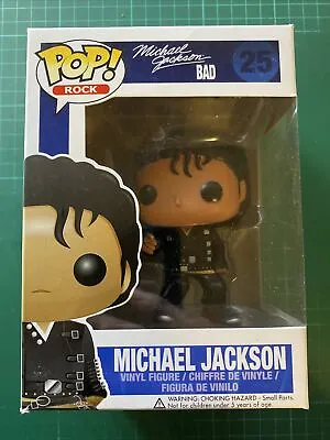 Damaged Box #25 Bad Michael Jackson Funko Pop • $180