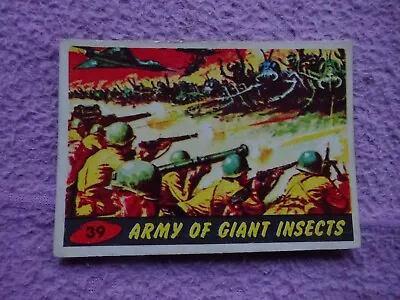 £14.99 • Buy A & BC GUM C1965 - MARS ATTACKS # 39 ARMY GIANT INSECTS  - DECENT + WELL CENTRED